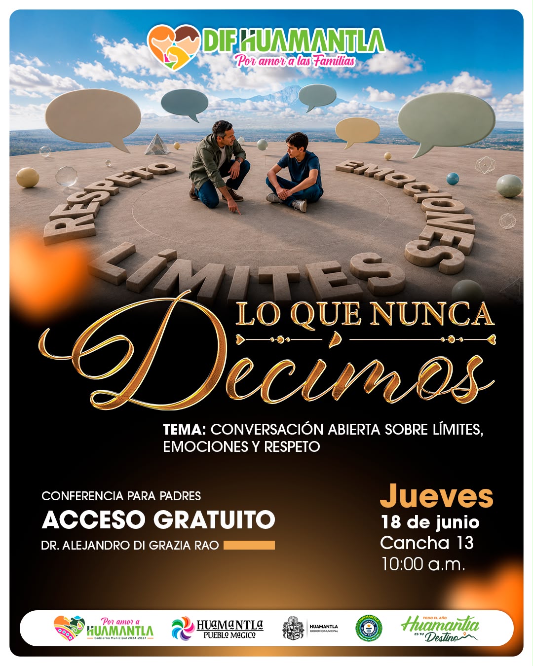 Fortalece DIF Huamantla la convivencia familiar con conferencia para madres y padres de familia